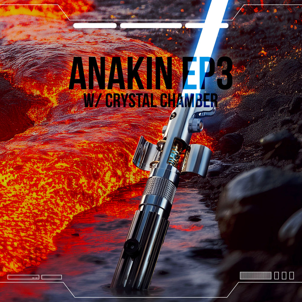 Anakin Skywalker lightsaber - Ep3 with crystal chamber