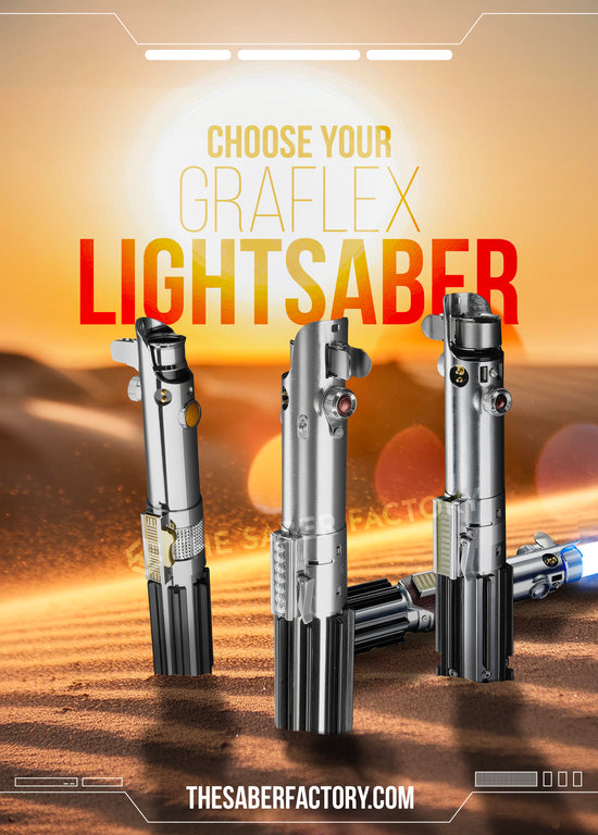 The Graflex Lightsaber, the original design of Anakin/Luke lightsaber across the Star Wars movies.