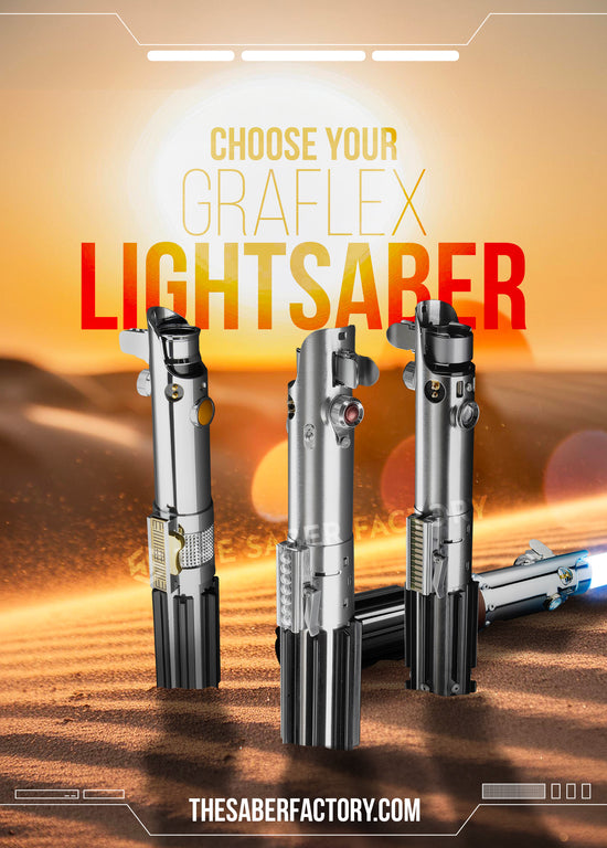 The Graflex Lightsaber, the original design of Anakin/Luke lightsaber across the Star Wars movies.