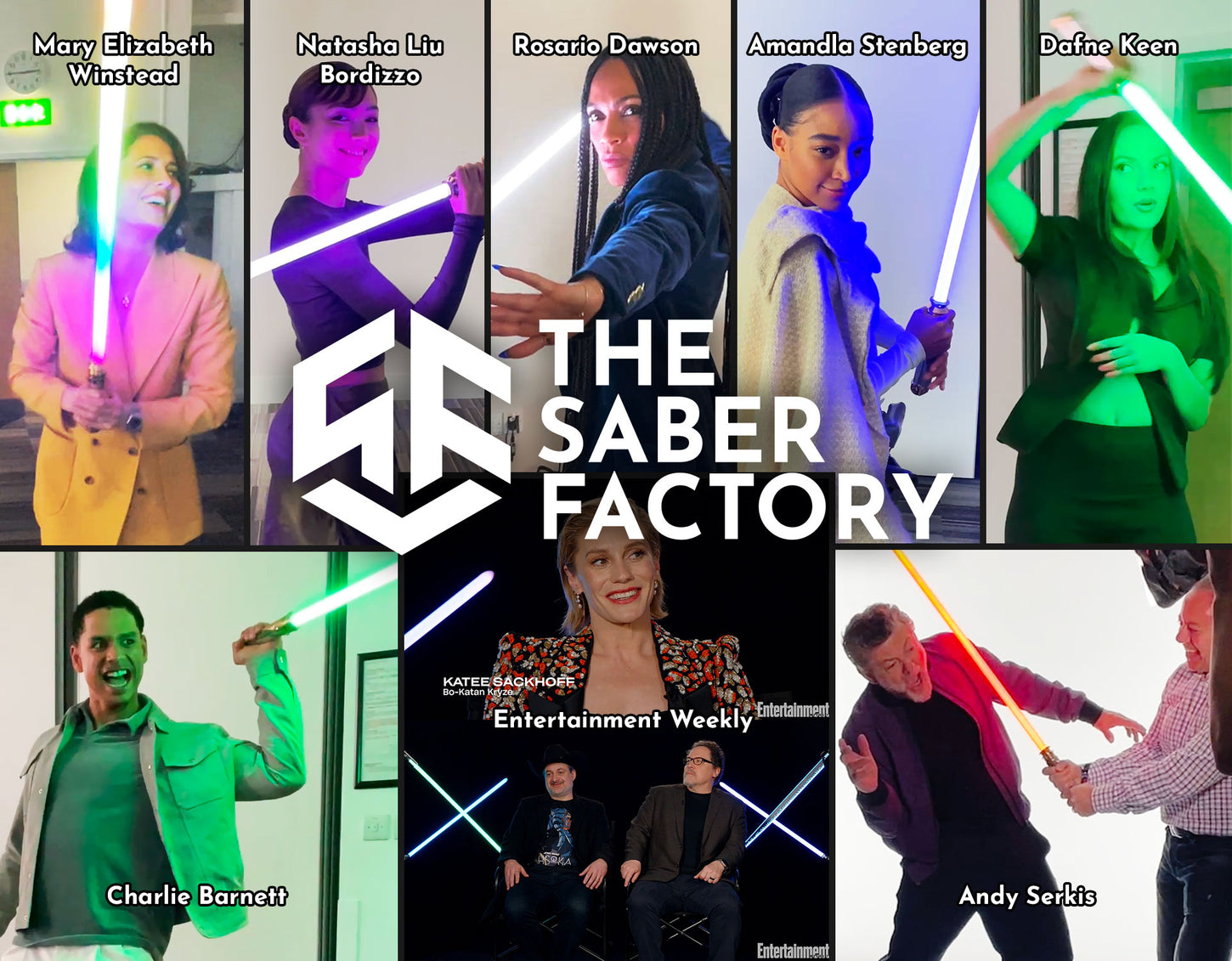 Ahsoka, The Acolyte and Andor cast loved our lightsabers.