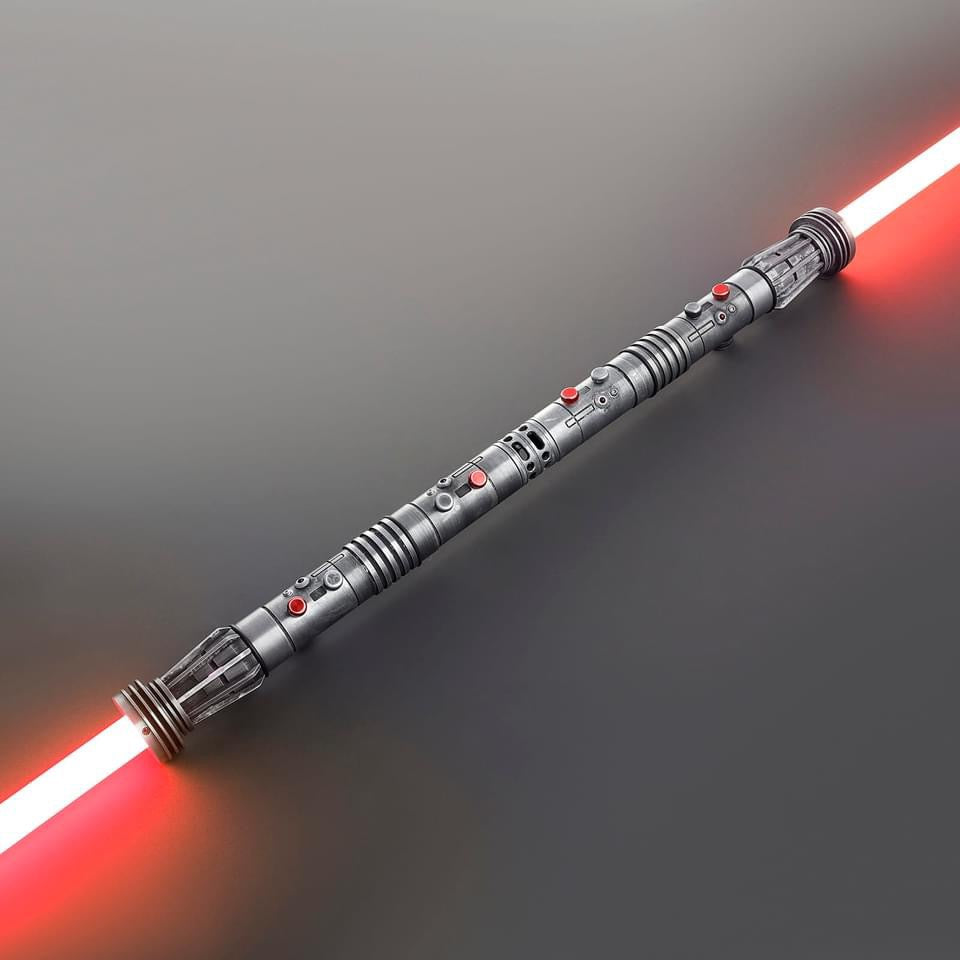 Darth Maul double bladed lightsaber Special Edition weathered